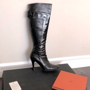 Anya Hindmarch Black Heeled Boots